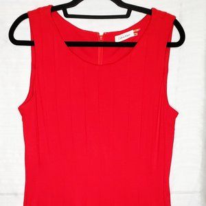 Calvin Klein Pleated Fit and Flare Midi Dress